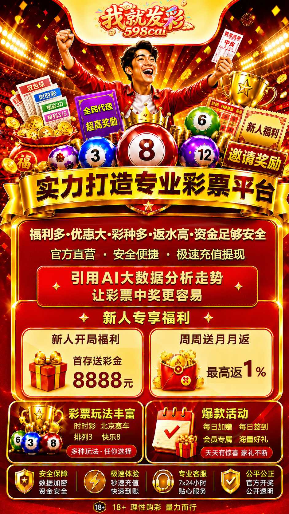 我就发彩活动落地页